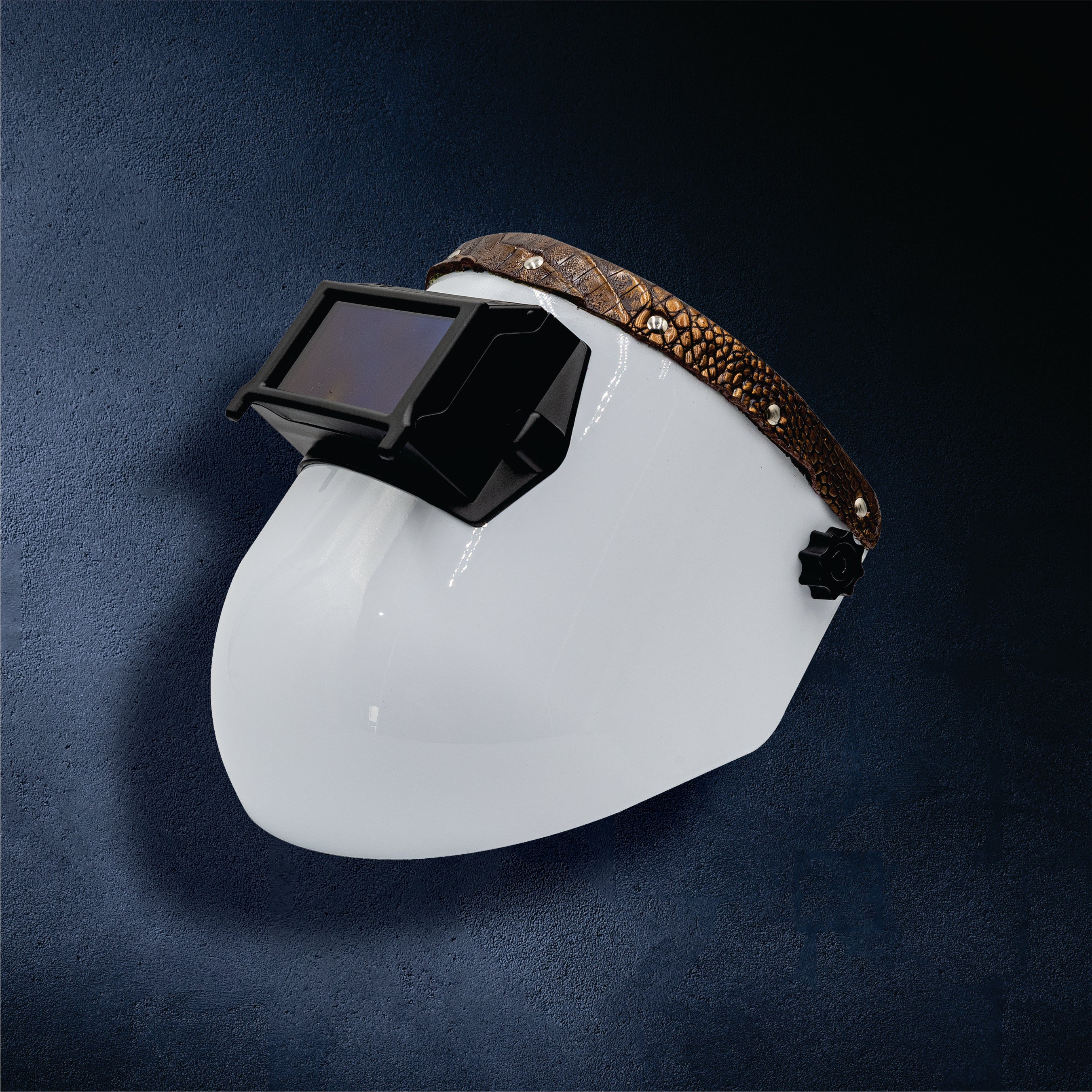 Outlaw Leather Proliner — White Shell with Copper Caiman